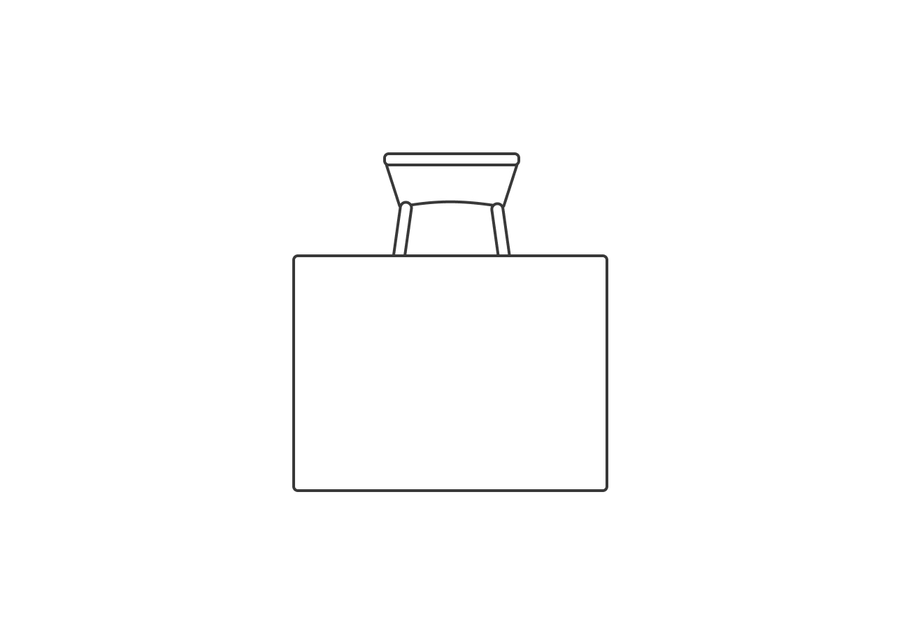 Прямоугольный, нераскладной, 1 место